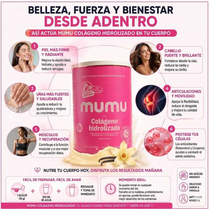 MUMU Colágeno Hidrolizado - Belleza Desde Adentro